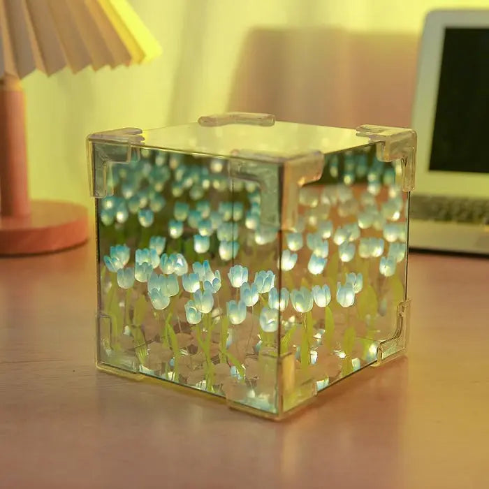 Tulip Cube Night Lamp – Cozy DIY Gift for a Romantic Touch Enes-Valentine Gift